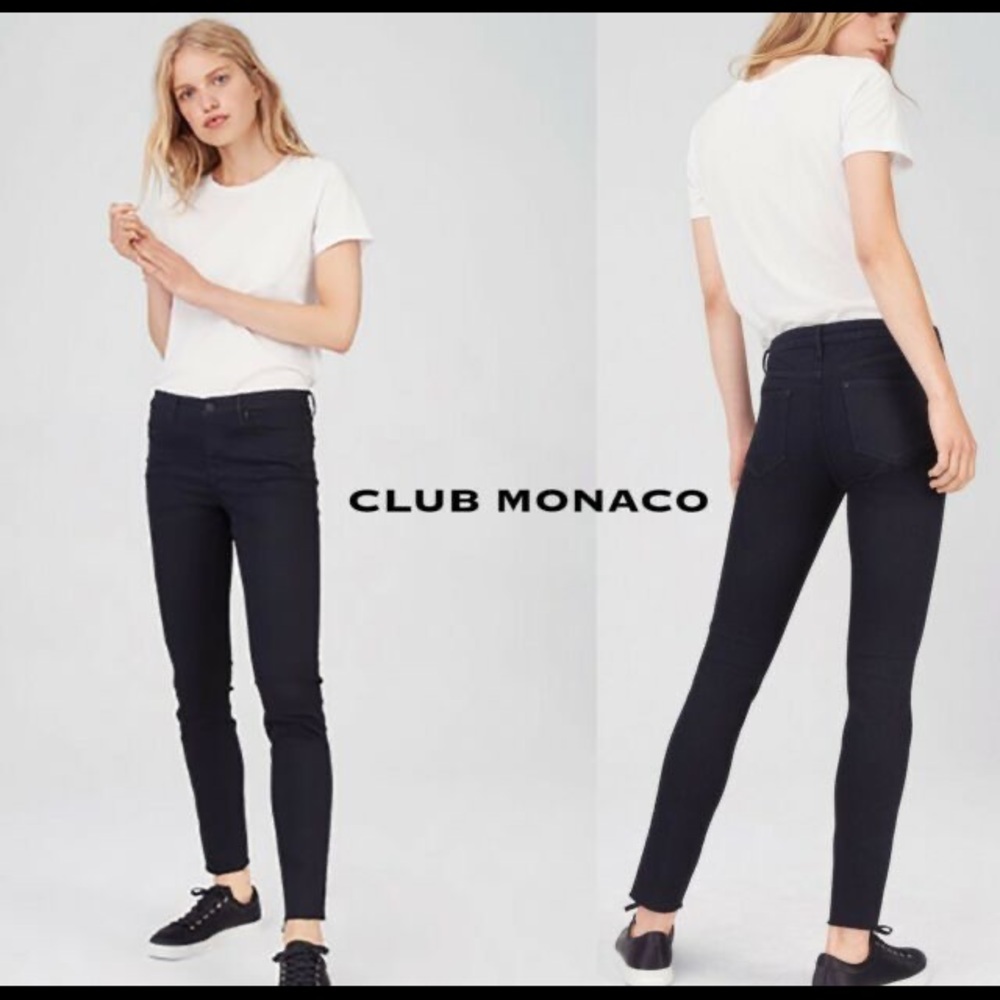 NWT Club Monaco Sonics dark wash skinny low rise